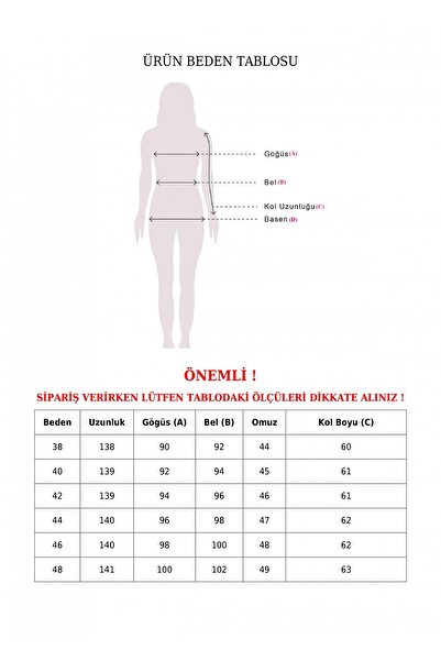 HİJABAYA Denim Dress - Buttons on the Neck, Elastic Waist and Laces