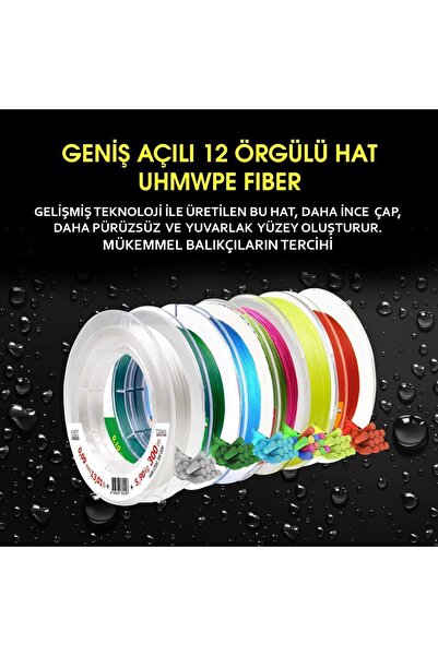 Mercan Pe Örgü Platinum X12 Yeşil İp 150m Makara Misina