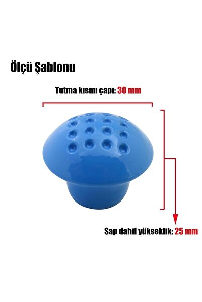 Badem10 Кнопка з точкою з металу (СИНЯ) Дитяча кімната Меблі Кухня Висувна шафа 10 штук Ручка Ручка