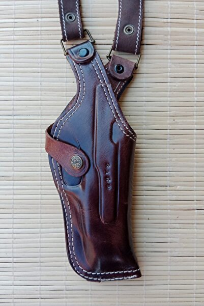 Burak Askeri Malzeme Sar 9 اليد اليمنى - جلد طبيعي بني داكن اللون إنتاج خاص ح...