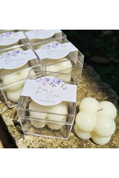 Genel Markalar Özel Tasarım Şık Şeffaf Düğün Nişan Kına Hediyelik Mika Pieksi...