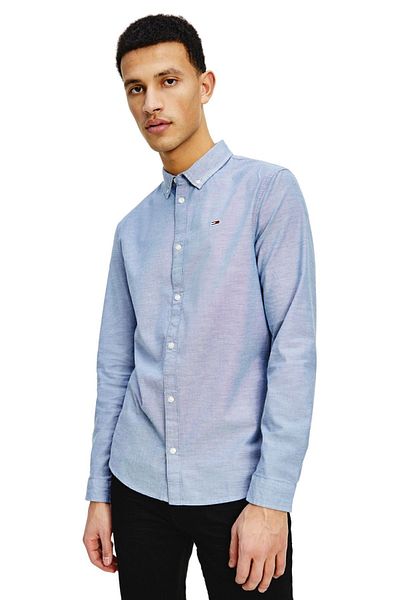 Tommy Jeans Men's Blue Shirt Dm0dm09594c87-blue