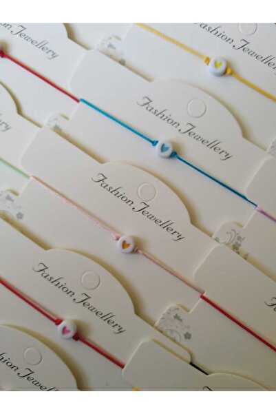 Nas Aksesuar Karne Hediyesi Mezuniyet Okul Öncesi Öğrenciye Kalp Renkli Bilek...