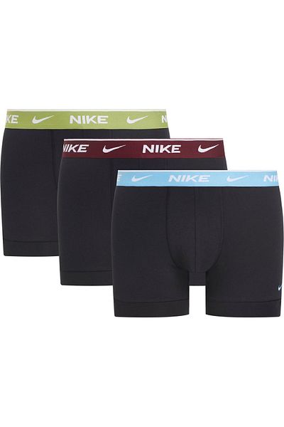 Nike Men's Nike Brand Logo Elastic Band Black Boxer Suitable for Daily Use 0000KE1008-MQG