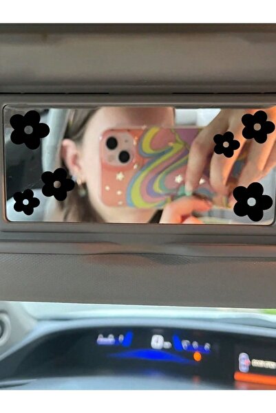 Genel Markalar Çiçek Araba Ayna Sticker