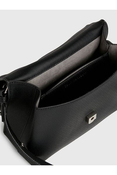 Calvin Klein Black Women's Shoulder Bag with Brand Logo Stylish and Adjustable Shoulder Strap - Casual Use