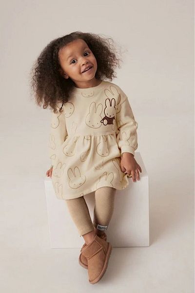 Ladin Store New Season Girls' Miffy Süzene Κεντητό Βαμβακερό Κοστούμι κολάν