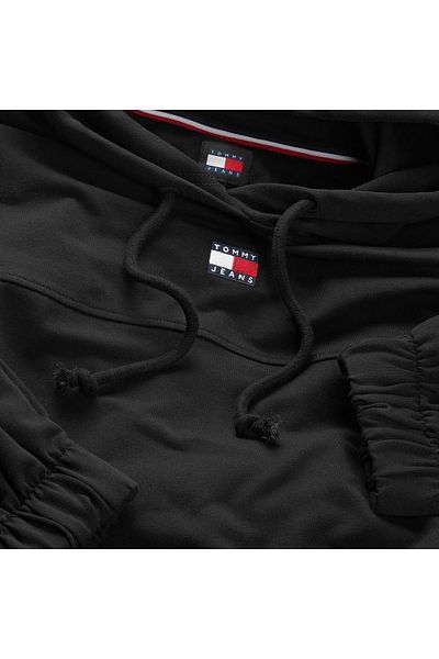 Tommy Hilfiger Organic Cotton Black Women's/girls' Sweatshirt - Daily Use - Logo Dw0dw18668-bds