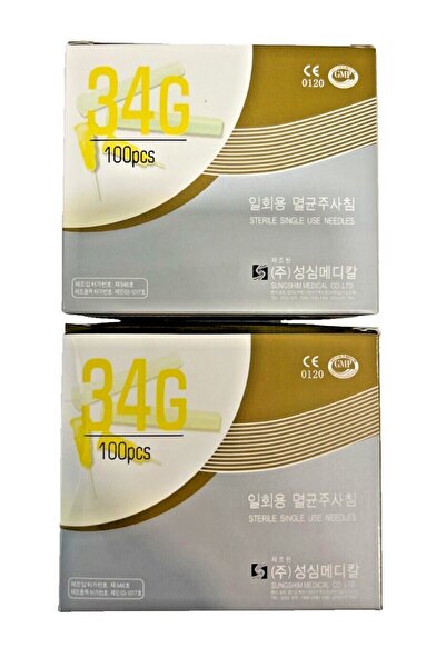 Sungshim 34g 1,5mm Kore Malı Körelmez Mezoterapi Botoks Prp Iğnesi / Hayalet ...