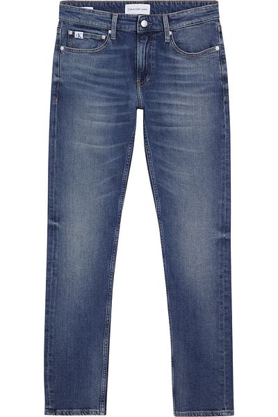 Calvin Klein Erkek Marka Logolu Slim Fit Şık Görünüşlü Klasik 5 Cepli  Günlük Kullanıma Uygun Mavi Kot Jeans J30J