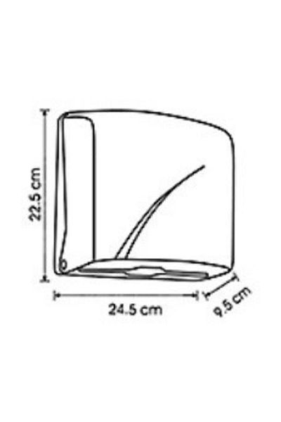 Vialli K2b Z-Fold Paper Towel Dispenser Black
