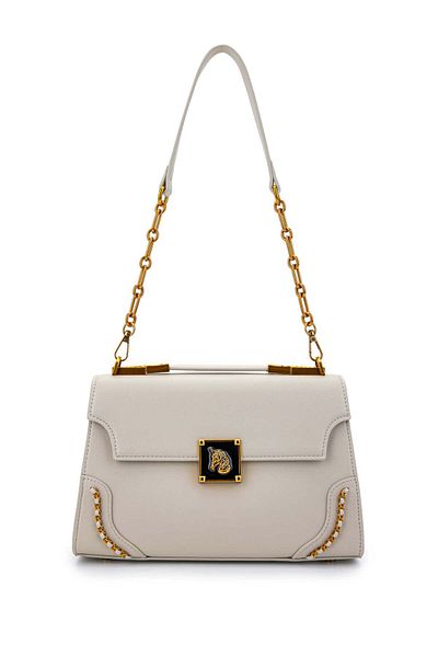 Tamer Tanca Beige Vegan Women's Shoulder Bag