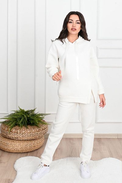 Koza Butik Γυναικείο σετ φόρμας με λεπτομέρεια Bird's Eye 3 Thread 3581-23