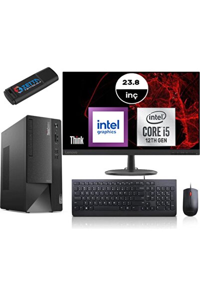 LENOVO ThinkCentre neo 50T Gen4  İ5 12400 8GB 256GB SSD WIN 11 Pro FULLHD 23.8 inç Mon 12JB005DTRM41