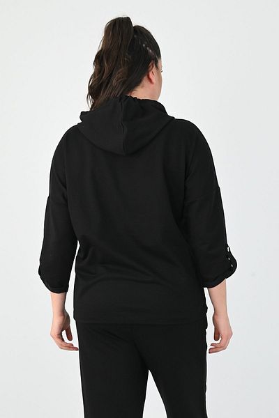 Koza Butik Γυναικεία φόρμα φόρμας με λεπτομέρεια καγκουρό τσέπης 8026-24
