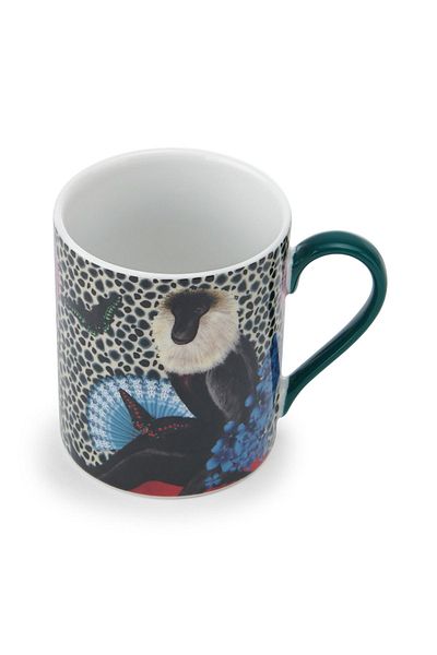 MIKASA Mksamugmonk Sarah Arnett Porcelain 300ml Flat Sided Mug Monkey