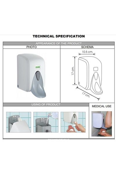 Vialli F5mc Medical Foam Dispenser 500 ml (ΧΡΩΜΙΟ)