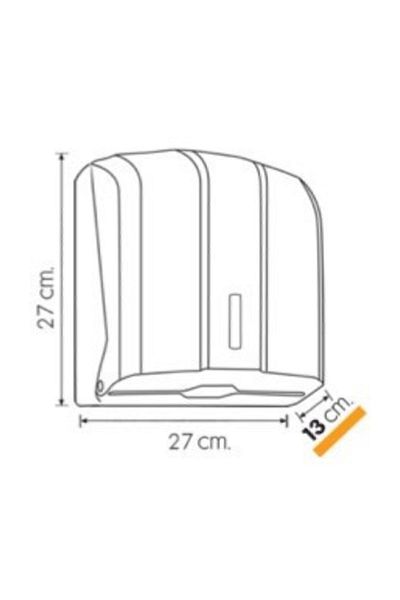 Vialli K4m C-v Folded Paper Towel Dispenser Metallic