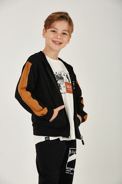 Serbend Sge-1220 Serbend Men's Zippered Sweatshirt