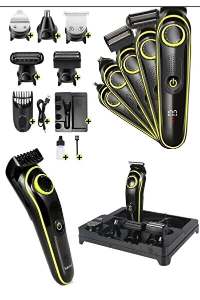 gold honey Saç Sakal Şekillendirici Tıraş Makinesi Erkek Bakım Seti 5 In 1 Pr...