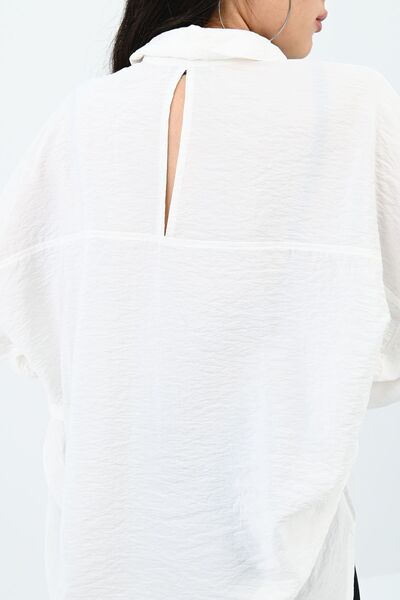 Koza Butik Γυναικείο πουκάμισο με λεπτομέρεια πλάτης 1727-24