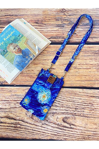 İsella حقيبة هاتف منقوشة فان جوخ - تصميم المحفظة