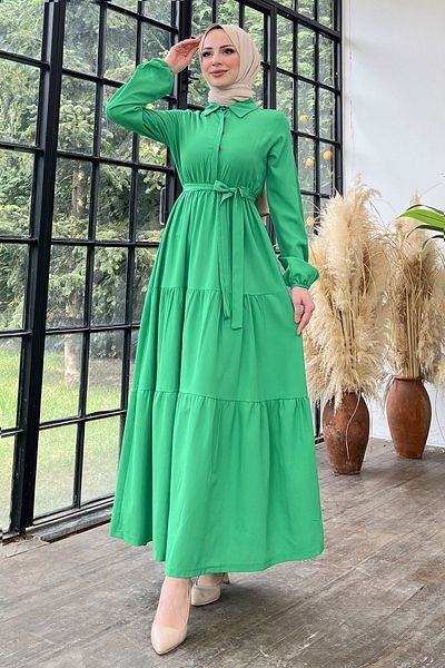 TOFİSA ACIK-GREEN Dress