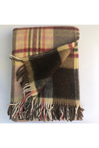 MARGOT Çift Taraflı Yünlü Battaniye Büyük Tek kişilik, Pudra B2