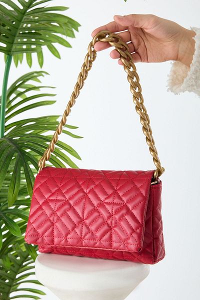 TOFİSA Red Chain Women's Bag - 24249