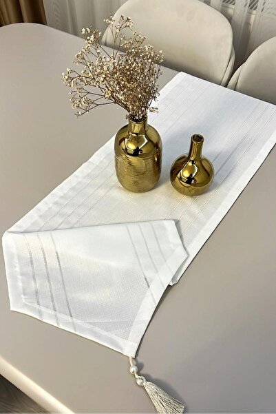 Gülce Home Collection Lara Runner Örtüsü Krem 40x145