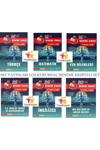 Nartest Yayınları 8. Sınıf Lgs Türkçe Matematik Fen Inkılap Din Ingilizce Den...