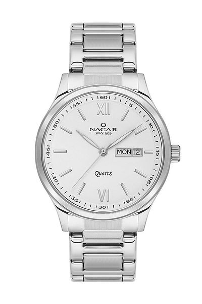 Nacar Men's Classic Wristwatch - 5 ATM Waterproof, 2-Year Warranty - NC31-29B155-ASM