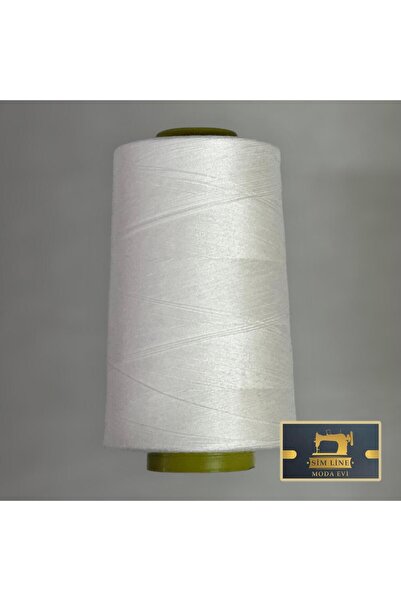 Simline Bobin Dikiş İpliği Ekru/Kırık Beyaz (5000 Metre/120 No) Yüksek Kalite 1.Sınıf Ürün