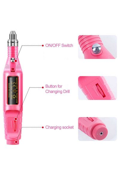 teknotrust Manicure Pedicure Nail File Hand Care Decoration Device Tool Nail File Electric