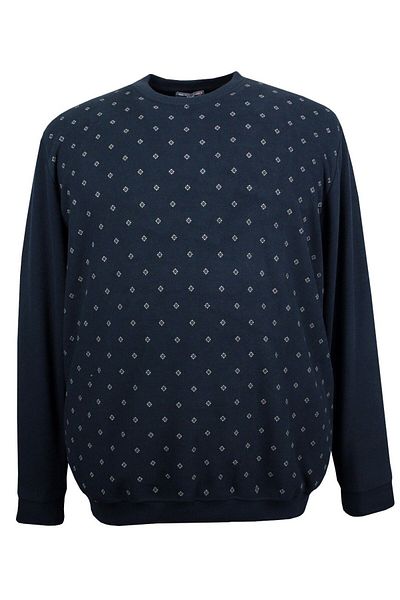marufshop Ανδρικό μεγάλο μέγεθος Navy Blue Thessaloniki Sweat - Μεταξύ 115-150 κιλών, Φαρδιά Εφαρμογή, Εκτύπωση