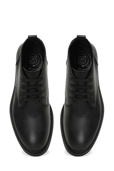 Polaris 107077 Siyah Ortopedik (5 Nokta) Hakiki Deri Erkek Bot