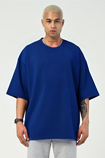 Tarzsokak Muška Oversize kroj Tok Pamučni džersej - Udobna majica kratkih ruk...