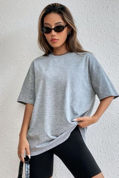 Tarzsokak Udobna ženska letnja haljina kratkih rukava Oversize kroj Pamučni d...