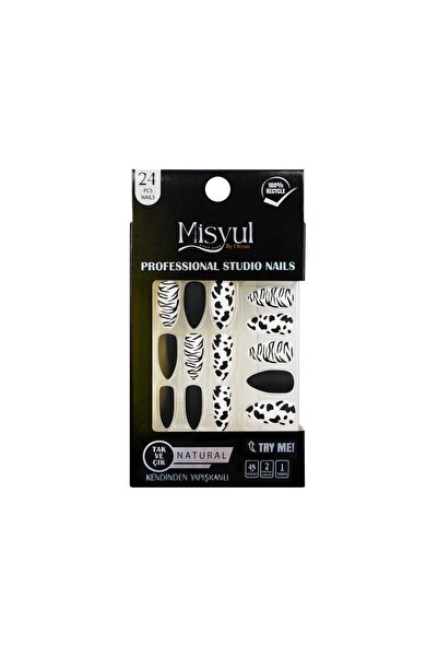 Misyul Takma Tırnak Tak Ve Çık, Sticker Yapıştırıcı, Portakal Çubuğu, Törpü Set