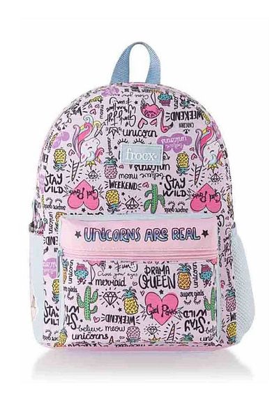 Mikro Rucsac de școală pentru grădiniță Unicorn - Design în buclă