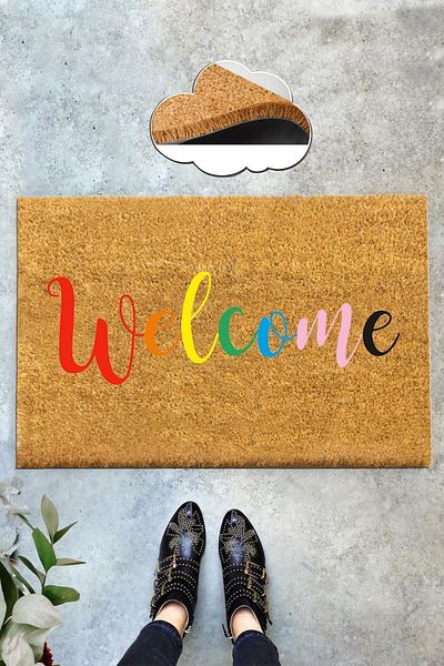 Chilai Home Coco Mocle Mat Natural Koko Mat, Bristle Door Mat