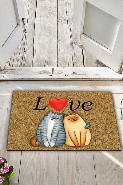 Chilai Home Frasi PVC Non-Slip Base Inside and Outside Door Front Mats