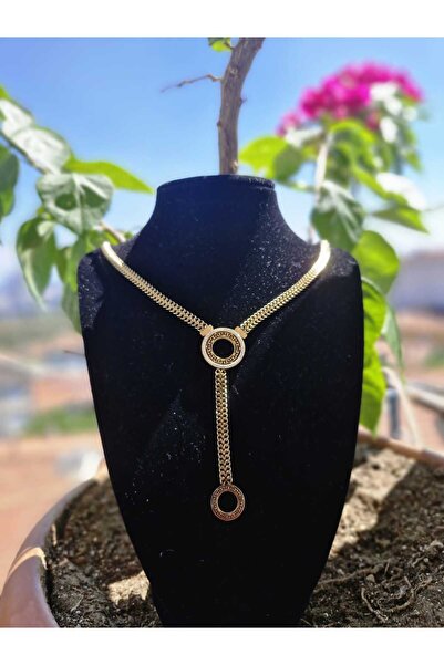 FOR YOU TAKI by Ezgi قلادة نسائية أنيقة بسلسلة فولاذية / قلادة مضادة للتشوه ومضادة للحساسية