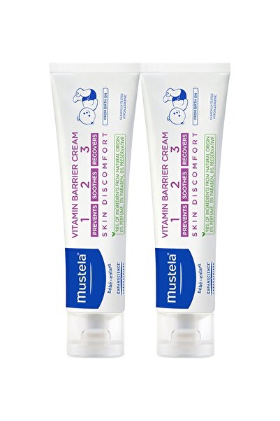 Mustela Vitamin Barrier 1-2-3 Cream Pişik Önleyici Krem 50 ml 2 Adet