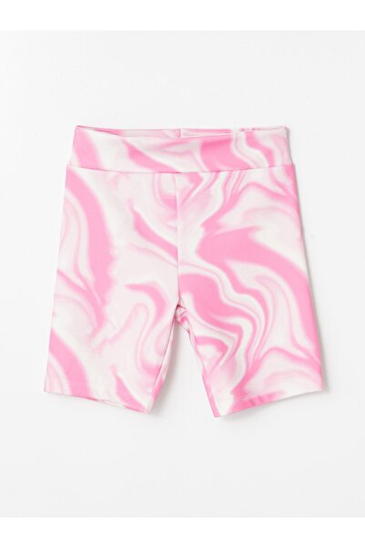 LC Waikiki Crew Neck Tie-Dye Patterned Athlete and Leggings Set for Girls