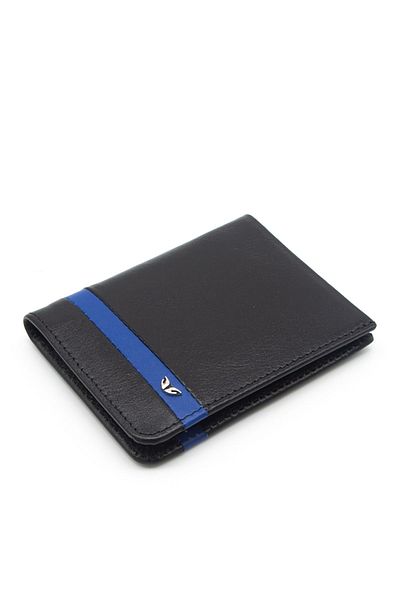 Tergan Unisex Black Leather Credit Card Holder - 1663K1B