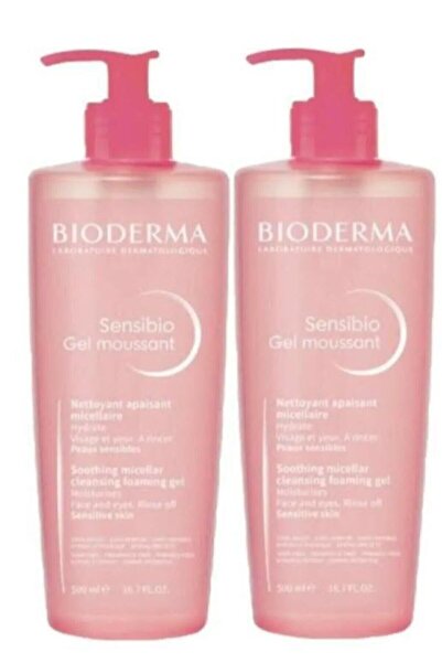Bioderma Sensibio Foaming Cilt Temizleme Jeli 500 Ml X 2 Adet