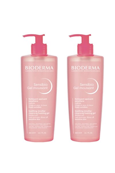Bioderma Sensibio Foaming Jel Orijinal Boy 2 Adetli Set 500 ml X 2 Adet