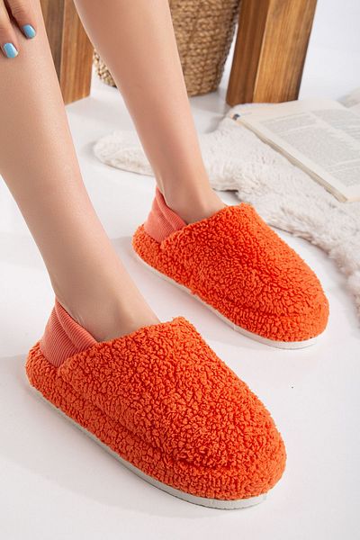 Slipcat Lamb Fabric Wool Silent Sole Elastic Γυναικεία παπούτσια για το σπίτι Μπότες για το σπίτι Παντόφλες