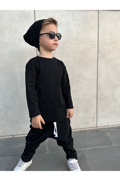 barin kids Set largi unisex pentru bebeluși și copii, 3 piese, set de camisole pentru creșă, ocazional, cu croiala relaxată
